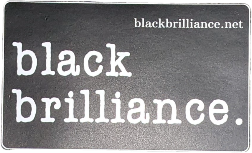 black brilliance sticker