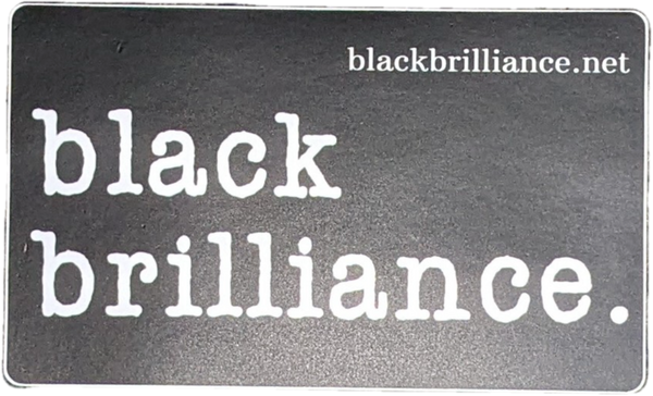 black brilliance sticker